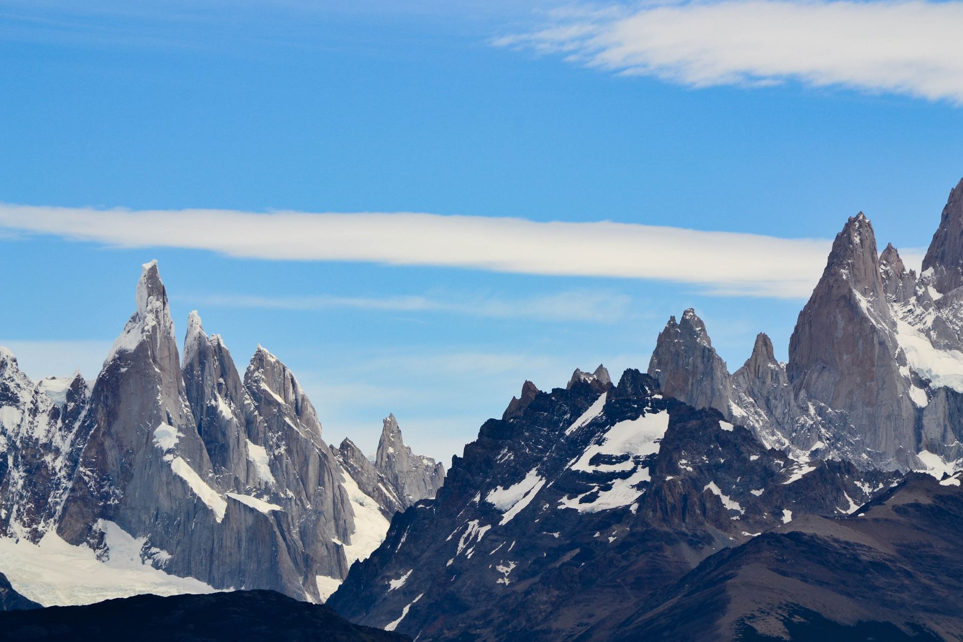 Cordillera de los Andes y estepa de la Patagonia Argentina