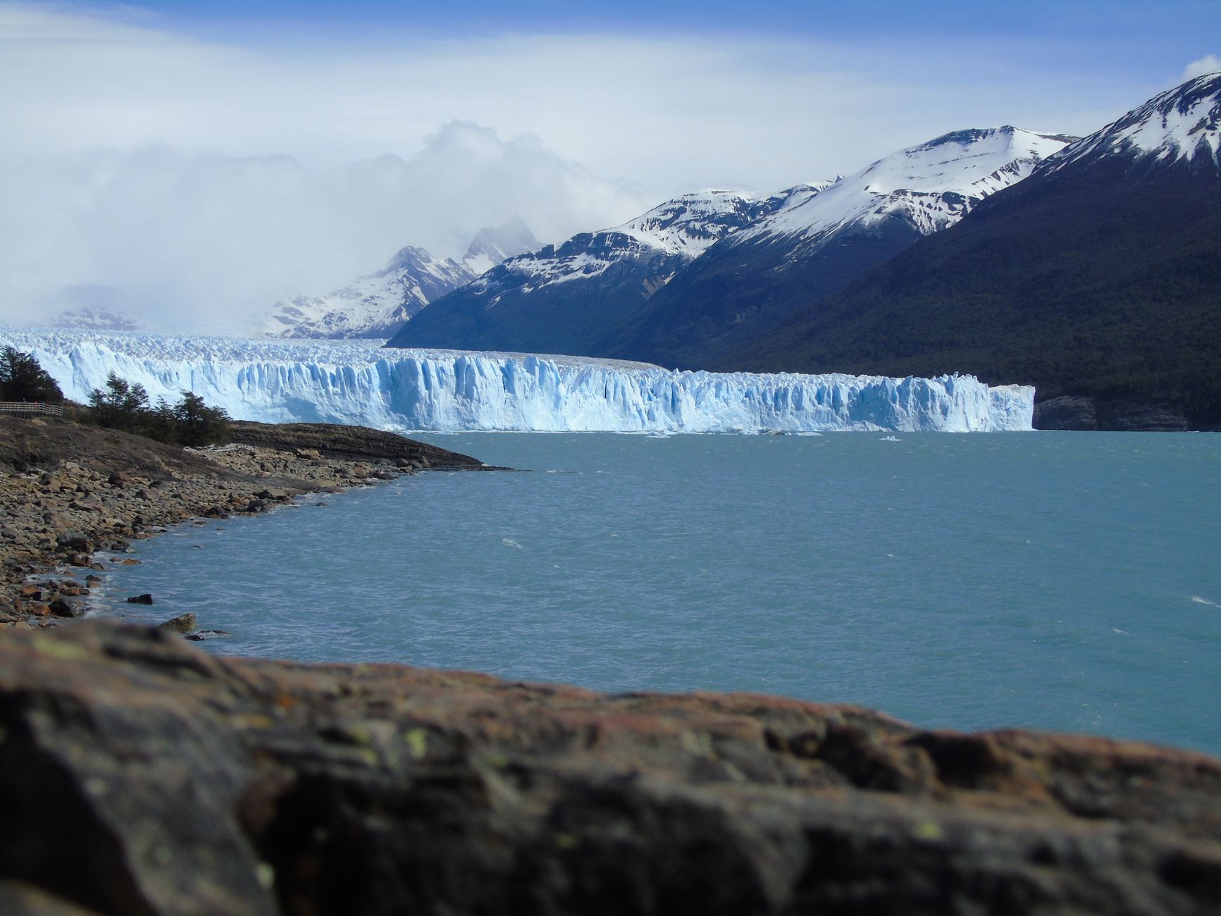 Glaciar y lagos de la Patagonia